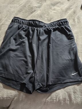 NWOT Nike Black Performance Shorts with White Swoosh